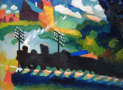 Railroad at Murnau by Wassily Kandinsky